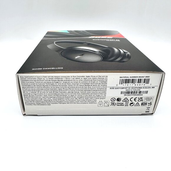 Bose QuietComfort SC Bluetooth Wireless Over-Ear Headphones - Black - New/Sealed - Picture 10 of 13